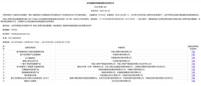 代理拉卡拉：第二批北京金融科技创新监管试点名单发布 百信银行、拉卡拉等11家机构入围